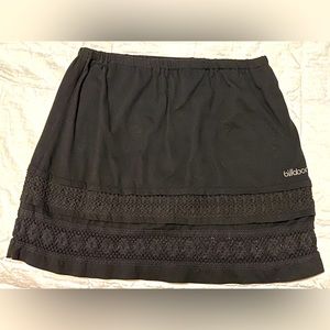 Billabong M black mini skirt